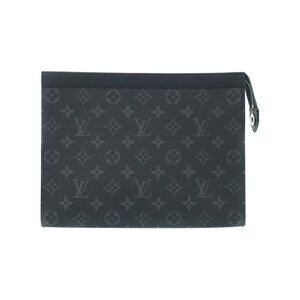Louis Vuitton Monogram Eclipse Black Pochette Voyage Shoulder Bag